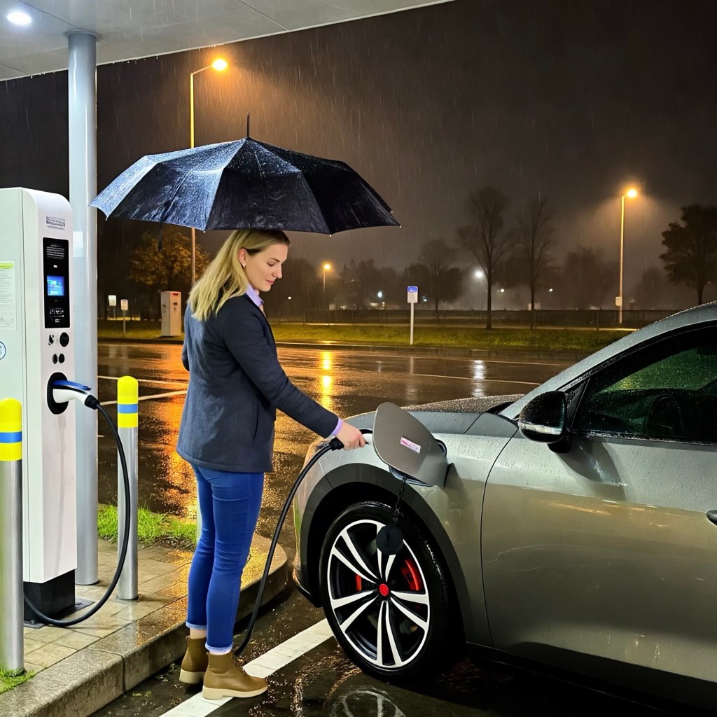 Can you charge when raining?